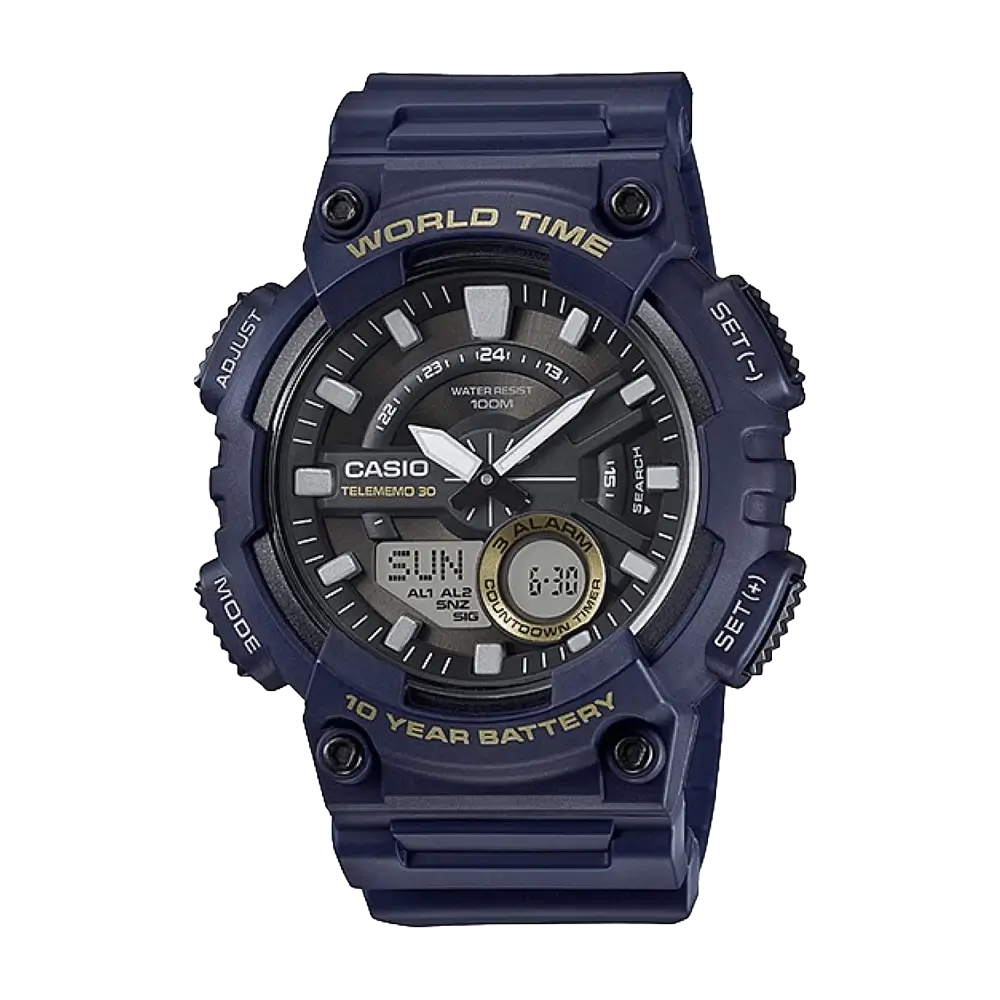 CASIO WORLD TIME TELEMEMO 30 AEQ-110W-2AVDF